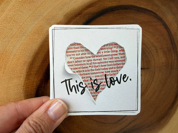 This is Love | Bible Stickers Bulk | Christian Sticker