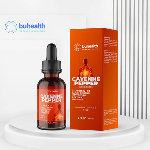 Cayenne Pepper Liquid Drops 2 fl oz (60mL)