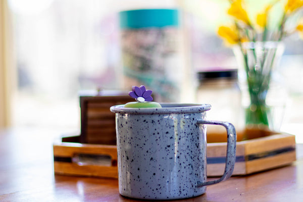 Purple Lotus | Floating Tea Infuser | Green Base | Spring