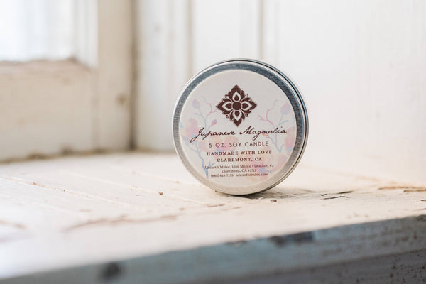 Japanese Magnolia Travel Candle Tin