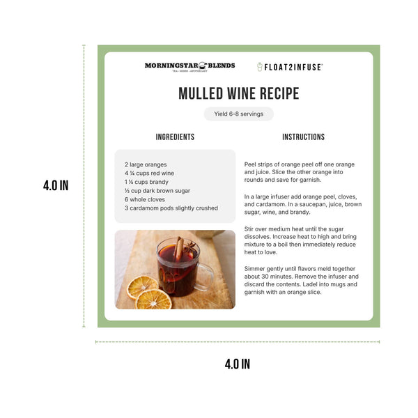 Mulled Wine | Pitcher Tea Infuser Recipe | Crockpot Recipe