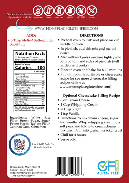 Simple! Gluten-Free Graham Cracker Crust Mix