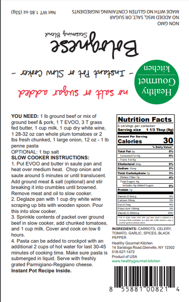 Bolognese Meal Starter Spice Mix