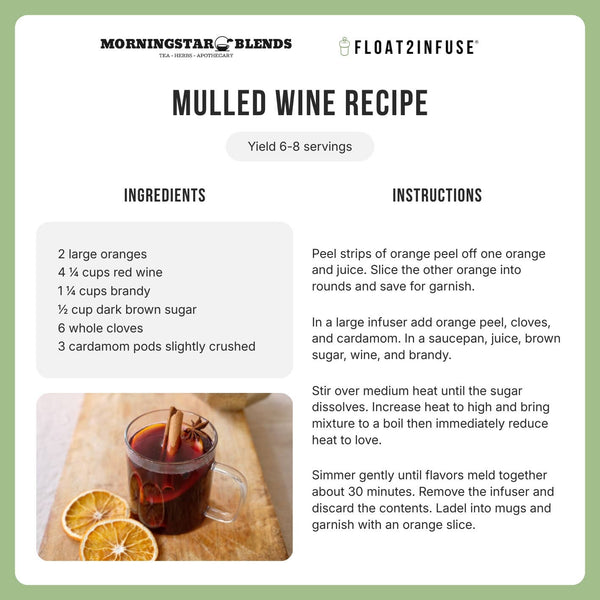 Mulled Wine | Pitcher Tea Infuser Recipe | Crockpot Recipe