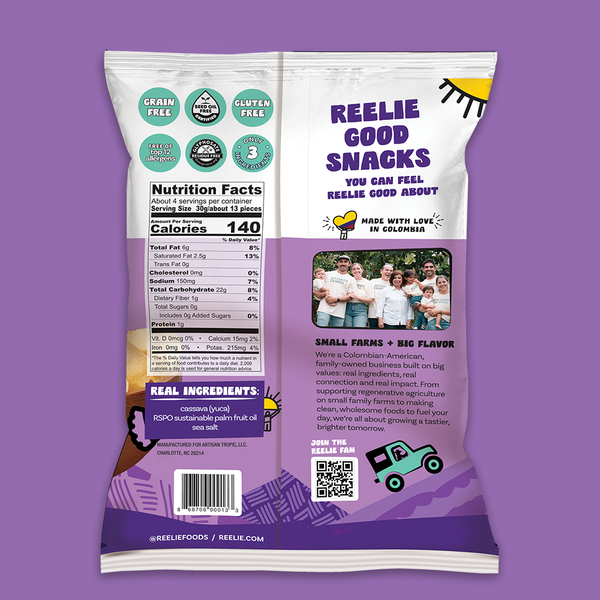 4.5 oz Cassava Chips: Sea Salt