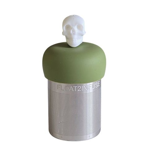 White Skull | Floating Tea Infuser | Green Base | White