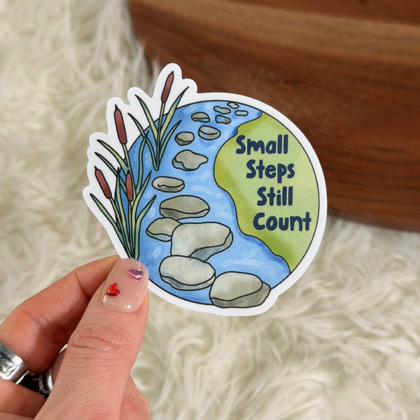 Small Steps Still Count Sticker