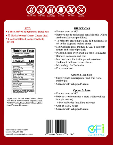 Gluten-Free Key Lime Pie Mix