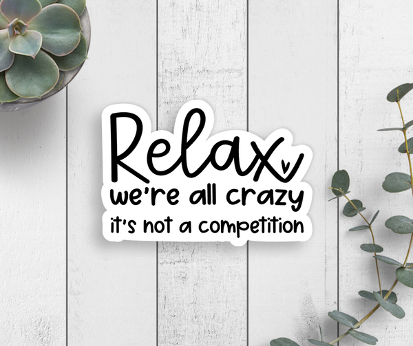 Relax Vinyl Sticker