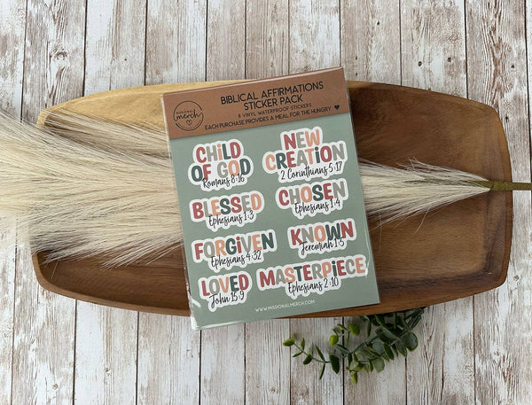 Christian Sticker Sheets | Biblical Affirmations | Faith