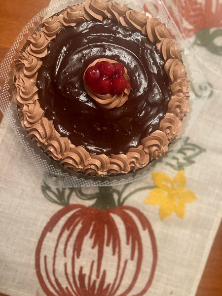 Chocolate Covered Cherry Cream Pie (Gluten-free & Egg-free: see choices below) (Local pick-up only)