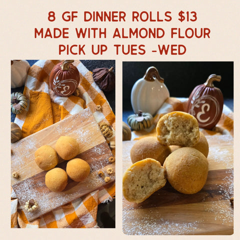 8 GF Dinner Rolls (local pick up only)