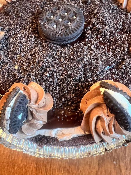 Cookies-N-Cream Pie (Gluten-free & Egg-free: see choices below) (Local pick-up only)