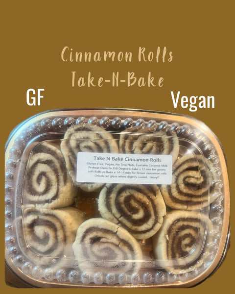Cinnamon Rolls (Gluten-free, Vegan) (Local pick-up only)