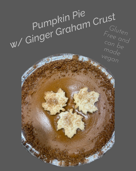 Pumpkin Pie (Gluten-free (see choices below) (Local pick-up only)