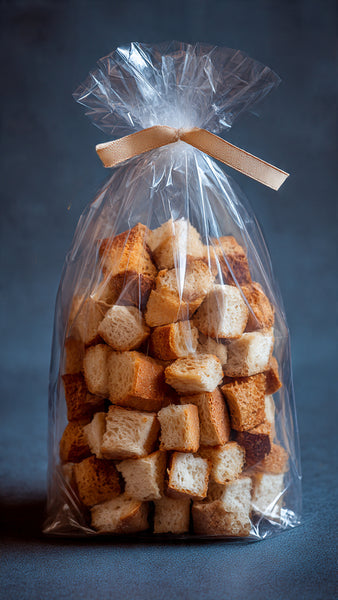 Bread Cubes for Stuffing or Croutons (gluten free & dairy free)