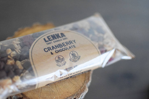 Cranberry Chocolate Granola Bar - High Fiber, Gluten-Free