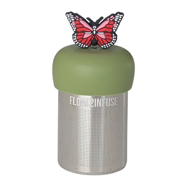 Red Butterfly | Floating Tea Infuser | Green Base | Red