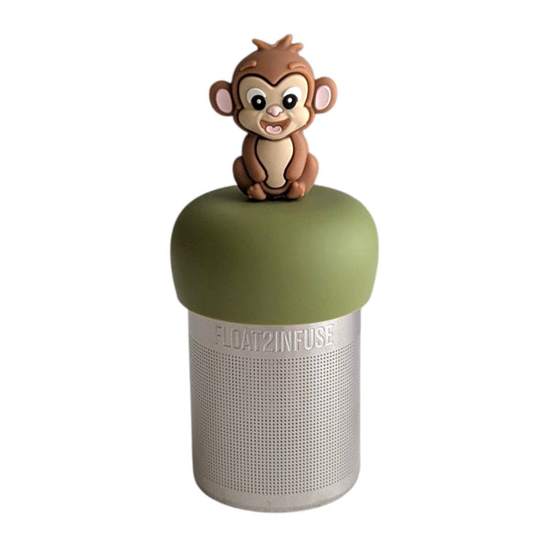 Monkey | Floating Tea Infuser | Green Base | Brown Monkey