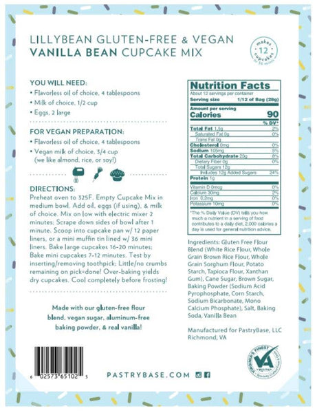 Vanilla Bean Cupcake Mix (Vegan & Gluten-Free)