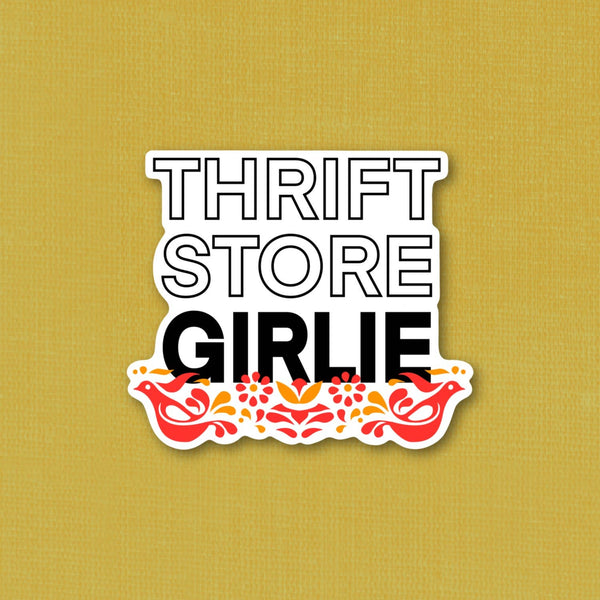 Thrift Store Girlie Sticker