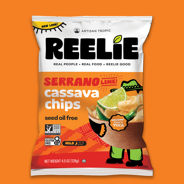 4.5 oz Cassava Chips: Serrano Lime