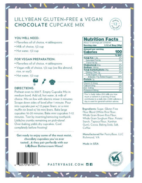 Chocolate Cupcake Mix (Vegan & Gluten-Free)