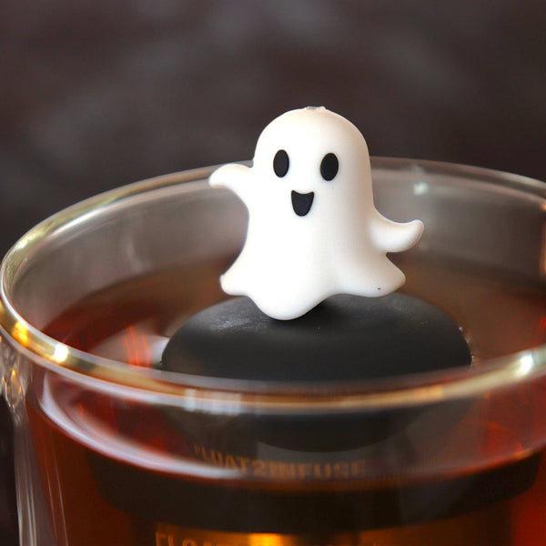 Dancing Ghost | Floating Tea Infuser | Black Base | White