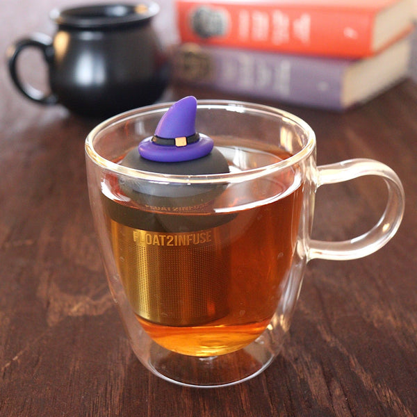 Wizard Hat | Floating Tea Infuser | Black Base | Purple Hat