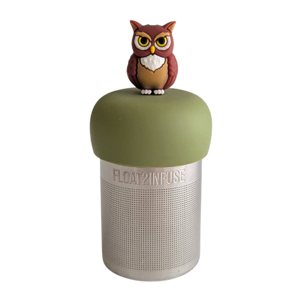 Owl | Floating Tea Infuser | Green Base | Brown Owl