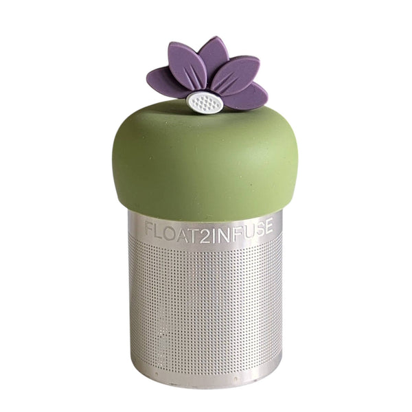 Purple Lotus | Floating Tea Infuser | Green Base | Spring