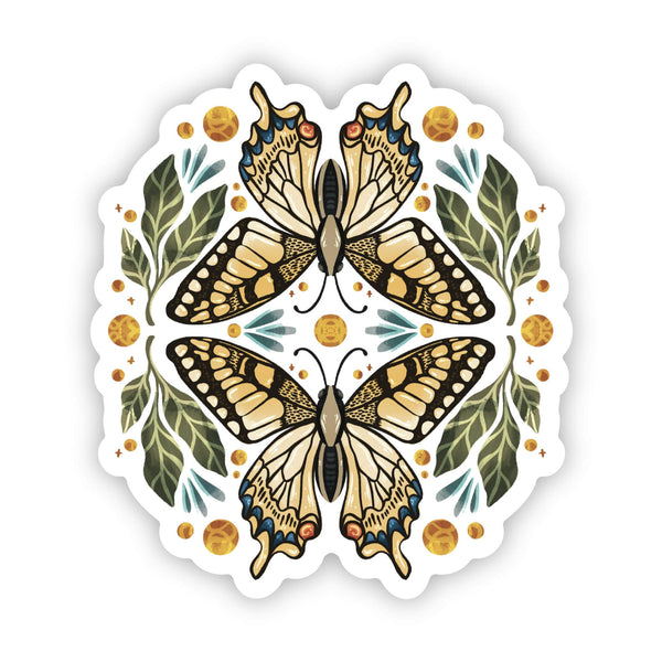 Butterfly and Botanicals Sticker