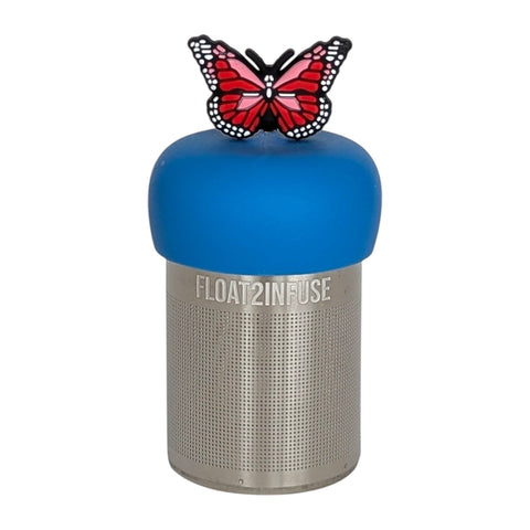 Americana Butterfly | Floating Tea Infuser | Blue Base | Red