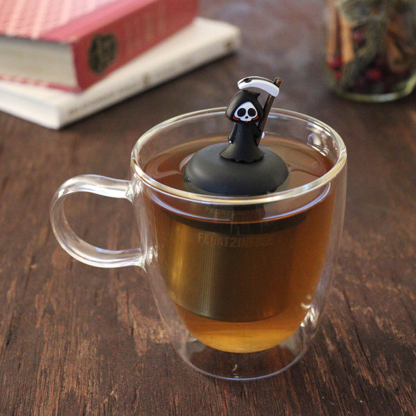 Grim Reaper Steeper | Floating Tea Infuser | Black Base