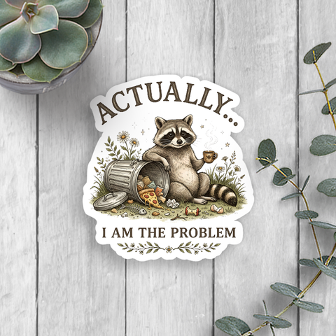 I Am The Problem Vinyl Sticker