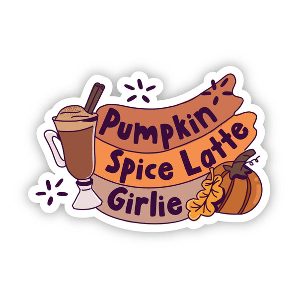 Pumpkin Spice Latte Girlie Sticker