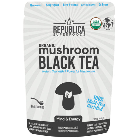 La Republica Organic Mushroom Black Tea [60 Servings]