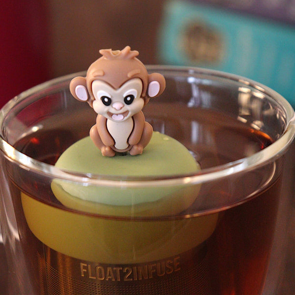 Monkey | Floating Tea Infuser | Green Base | Brown Monkey