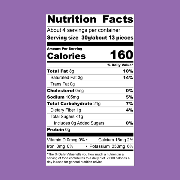 4.5 oz Cassava Chips: Sea Salt
