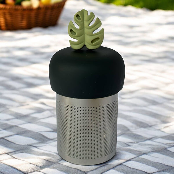 Monstera Leaf | Floating Tea Steeper | Grey Base | Green