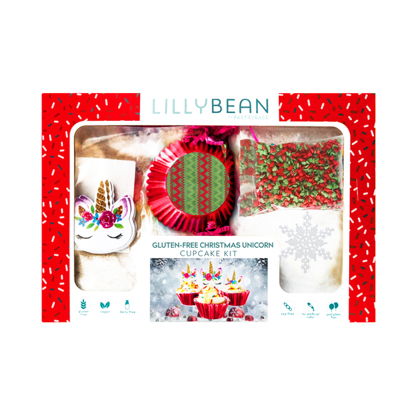 Christmas Unicorn Cupcake Kit (Vegan & Gluten-Free)