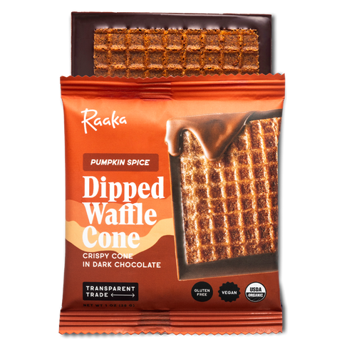 Pumpkin Spice Dipped Waffle Cone Bar - Fall & Thanksgiving