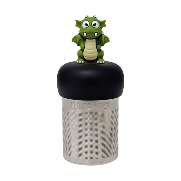 Dark Green Dragon| Floating Tea Infuser | Black Base | Green