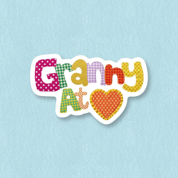Granny at heart, sticker