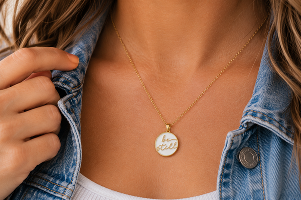 Christian Necklace | Be Still | 18K Gold Jewelry Necklaces