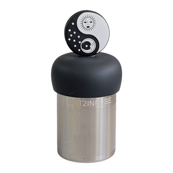 Yin Yang Sun Moon | Floating Tea Infuser | Black Base |Black