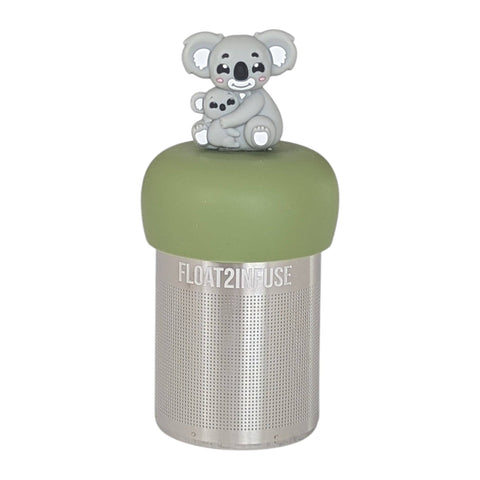 Mom Baby Koala | Floating Tea Infuser | Green Base | Grey
