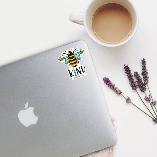 Bee Kind | Waterproof Vinyl Sticker | Cute, Colorful, Bees