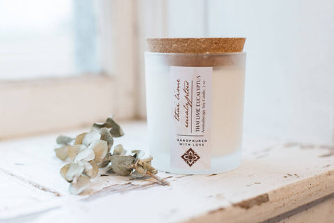 Thai Lime Eucalyptus Aromatherapy Candle, 7 oz.