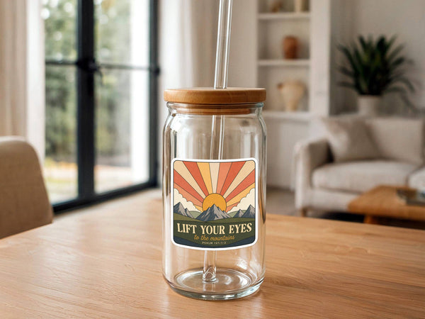 Lift Your Eyes To The Mountains | Christian Sticker | Bible